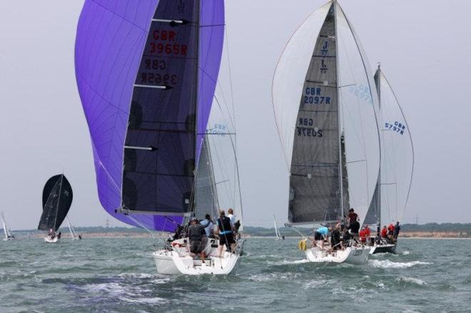 Jumblesail 2, Rachel & Robert Hunt's J/97 and Jackeroo - RORC Easter Challenge ©  Tim Wright / Photoaction.com http://www.photoaction.com